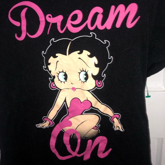 Betty Boop Graphic Black Tee - Picture 4 of 8